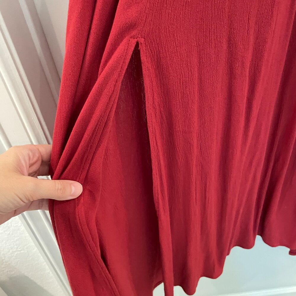 NWT Baltic Born Jennifer Deep V Maxi Red Dress Size Small - Picture 7 of 15